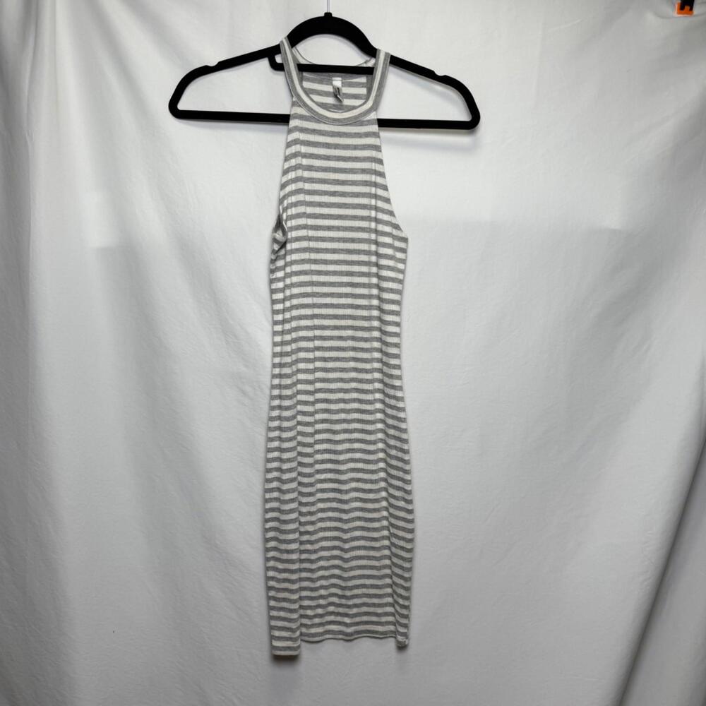 Michelle By Comune Striped BodyCon High‎ Neck Striped Dress Women's S
